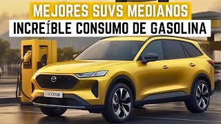 Los 7 mejores SUV medianos con un consumo de gasolina increíble 2024 [upl. by Knick]