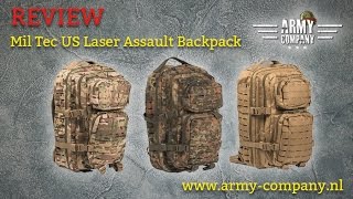 Mil Tec US Laser Assault Backpack  Review [upl. by Rector]