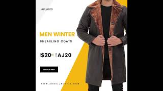 AngelJackets Mens Shearling Leather Coat [upl. by Cleavland]