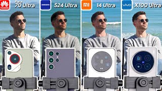 Huawei Pura 70 Ultra vs Samsung S24 Ultra vs Xiaomi 14 Ultra vs Vivo X100 Ultra Camera Comparison [upl. by Alesig]