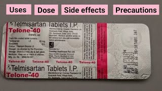 telmisartan tablets 40mg in hindi  telone 40 [upl. by Malloy987]