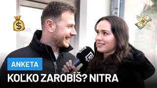 Koľko eur zarábajú Nitrančania TO FAKT😲💸 [upl. by Geier]