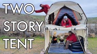 Insulated Two Story Tent Camping  Tent Inside Tent [upl. by Tomlinson]