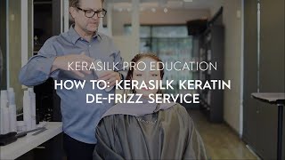 Hair DeFrizz Salon Keratin Treatment Tutorial  KERASILK [upl. by Nazario982]