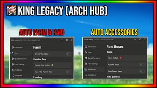 KING LEGACY SCRIPT ARCH HUB  UPDATE 6 AUTO FARM LEVEL 4400  AUTO DUNGEON amp MORE [upl. by Carline]