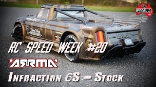 RC SPEED WEEK 20  ARRMA Infraction 6S BLX  Stock [upl. by Kcirtapnaes]