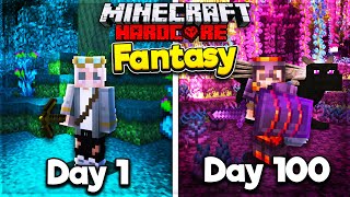 I Survived 100 Days in a FANTASY WORLD in Hardcore Minecraft Heres What Happened [upl. by Paola979]