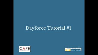 Dayforce Tutorial 1 [upl. by Ennair135]