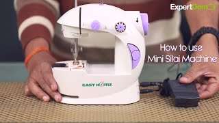 Portable Sewing Machine Detailed review  How to use it for everyday work mini silai machine [upl. by Ahsiemak]