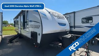 USED 2018 Forest River Cherokee Alpha Wolf 27RKL Travel Trailer Walk Through  Delaware [upl. by Erwin]