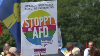 AntiAfD protesters demonstrate in Berlin [upl. by Lurie329]