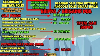 Gaji Bintara Polri Pangkat Brigadir dua Bripda Briptu Brigadir Bripka Aipda Aiptu 2024 [upl. by Dania]