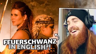 FEUERSCHWANZ in ENGLISH  😅 Highlander Official Video REACTION [upl. by Yleak682]