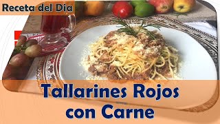 Tallarines Rojos con Carne🍝 PASTA ESPAGUETIS [upl. by Carolynn947]