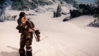 Skyrim New Injured Bow Animations [upl. by Attekal]