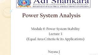 PSA Module 6 Equal area criteria application critical angle and time [upl. by Aitahs70]