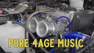 Sounds of an AE86 4AGE 16V ITB TecArts Special Engine [upl. by Nevar348]