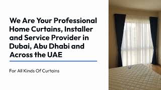 Buy Best Home Curtains and Installation Service in Dubai and Abu Dhabi Best Soundproof Curtains [upl. by Grose]