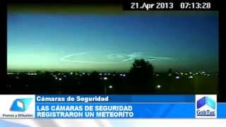 Las cámaras de seguridad registraron la aparición de un meteorito  Gobierno de Tucumán [upl. by Ahsimat]