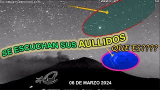 IMPRESIONANTE AULLIDOS STARLINK TRAFICO EN EL Volcán Popocatépetl Gran MovimientoVolcano [upl. by Orban219]