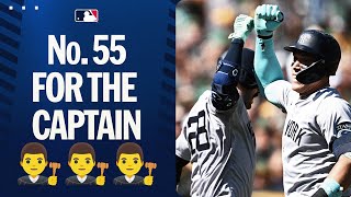 5 AWAY FROM 60 Aaron Judge hits home run No 55 on the season 👨‍⚖️ [upl. by Yate]