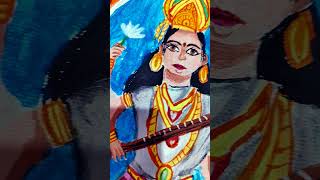 Saraswati Mata painting [upl. by Otrebide]