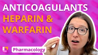 Anticoagulants heparin amp warfarin  Pharmacology  Cardiovascular  LevelUpRN [upl. by Brigham]