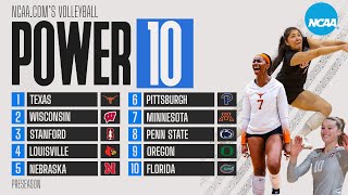 College volleyball rankings Preseason Power 10 for 2023 [upl. by Eiliab244]