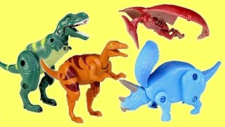 Dinosaur Toys Eggs Transformers For Kids │ Dinosaurs Tyrannosaurus Rex Pterodactyl [upl. by Belvia47]