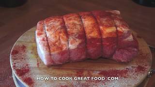 Oven Roast Pork Recipe  How to Roast Pork  Easy Roast Pork  Pork Joint  Crispy pork [upl. by Roel]