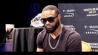 Tyron Woodley Explains His Comments About Racism in MMA [upl. by Akimak]