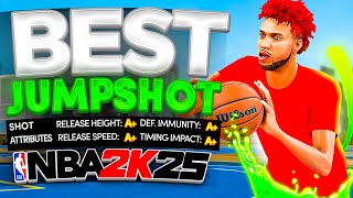 The BEST JUMPSHOT on NBA2K25 Never Miss Again with this Best Greenlight Jumpshot [upl. by Zephan]