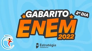 Gabarito ENEM 2022 2º dia – Correção de prova AO VIVO [upl. by Adnuhsat255]