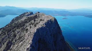 Fly on Tavolara Island Sardinia 4K [upl. by Ahsinaj]