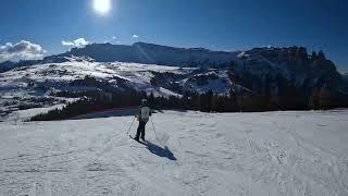 Seiser Alm ski resort in the Dolomites [upl. by Aicul947]