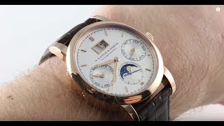 A Lange amp Söhne Saxonia Annual Calendar 330032 Luxury Watch Review [upl. by Shae]