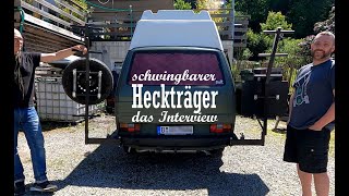 VW Bus T3 schwingbarer Gepäckträger  Funktion amp Interview [upl. by Eda888]