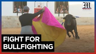 Portuguese fight to preserve bullfighting exception in Barrancos [upl. by Cirri]