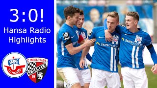 Hansa 30 Ingolstadt  Highlights Hansa Radio  Rostocker Fankurve [upl. by Plantagenet]