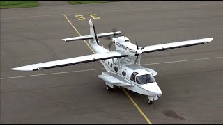 RARE Dornier CD2 Seastar Amphibious PushPull Turboprop  Landing Start Up and Take Off [upl. by Hoxsie]