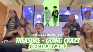 COUSINS REACT TO TREASURE  미쳐가네Going Crazy VERTICAL CAM [upl. by Barolet]