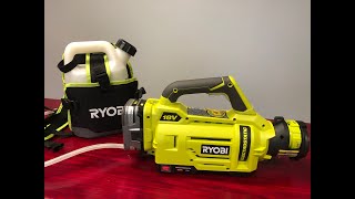 Ryobi 18V Electrostatic Backpack Sprayer Everything you need to know Review part 1 [upl. by Amadus]