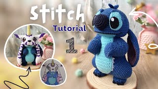 Tutorial Amigurumi  Stitch Parte 1 [upl. by Lutim]