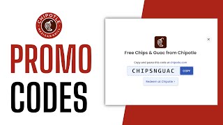 Chipotle Promo Codes  TOP DISCOUNT CODES 2024 [upl. by Pitts]