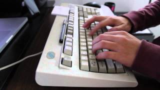 IBM Model M keyboard typing sound [upl. by Heather]