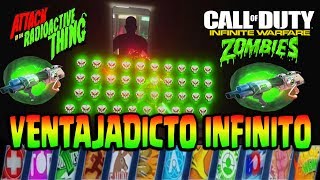 COMO TENER VENTAJADICTO INFINITO TUTORIAL EL ATAQUE DE LA COSA RADIOACTIVA INFINITE WARFARE ZOMBIS [upl. by Jobye]