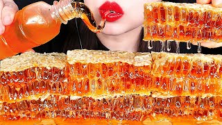 ASMR RAW HONEYCOMB HONEY JELLY 벌집꿀 꿀젤리 먹방 咀嚼音ハチの巣 ハニカム EATING SOUNDS NO TALKING MUKBANG ZOEY ASMR [upl. by Kire]