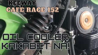 Oil Cooler Installation  Keeway Cafe Racer 152 [upl. by Alessandra940]