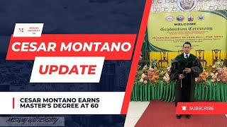 Cesar Montano earns Masters Degree at 60 cesarmontano [upl. by Dyana]