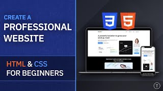 Professional Website From Scratch  HTML amp CSS For Beginners [upl. by Rori]